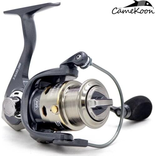 CAMEKOON Super Light Spinning Fishing Reel Aluminum Shallow Spool Travel Fishing 5.2:1 Gear Ratio Freshwater Lure Fishing Coil