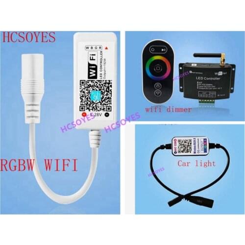 WIFI wireless intelligence RGBW controller music touch RGBW smartphone Dimming RGB remote LED car light RGB foot light