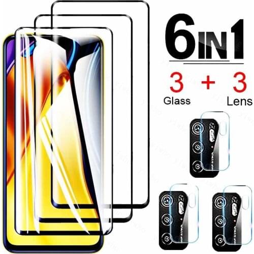 On Pocophone M3 Pro 5G Tempered Glass For Xiaomi Poco M3 Pro 5G Glass Camera Screen Protector Protective Poco poko M3pro Glass