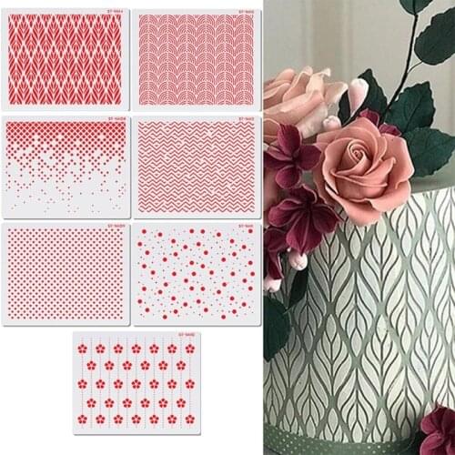 Wedding Cake Stencil Flower Shape Cake Decorating Templates Gift for Baking Lover Baking Tool Cupcake Wedding Cake Decor