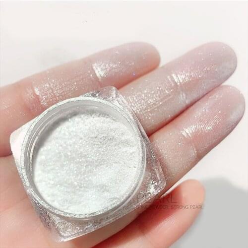 1 Box Shimmer Mermaid Nail Glitter Powder Shining Pearl Pigment Aurora Holographic Dust Paillette Nails Decoration Manicure