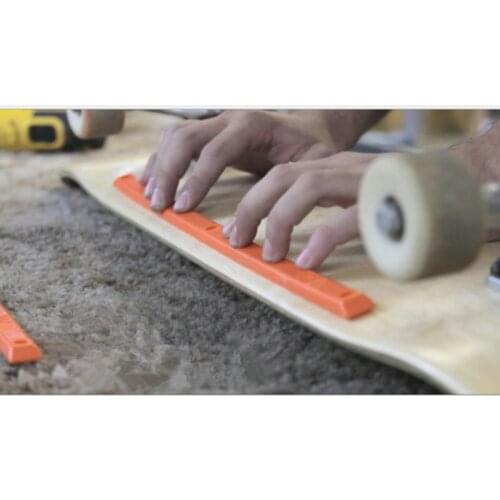 2pcs Double Tilt Skateboard Rib Anti-collision Strip Skateboard Plastic Strip Reduces Friction Skateboard Rails Deck Protection