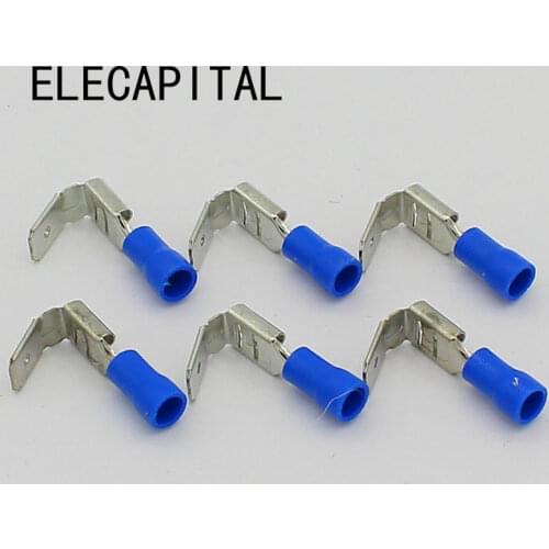 20x Crimping Connectors Piggyback Female Spade Connector Terminals Brass printed with Sn