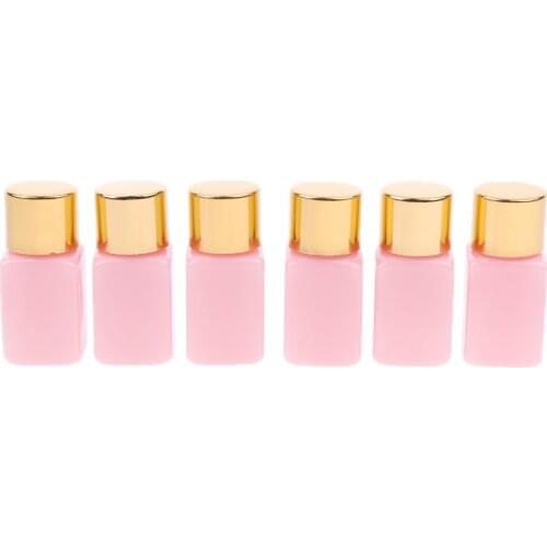 6x Portable Empty Travel Lotion Liquid Shampoo Makeup Container Sample Vials