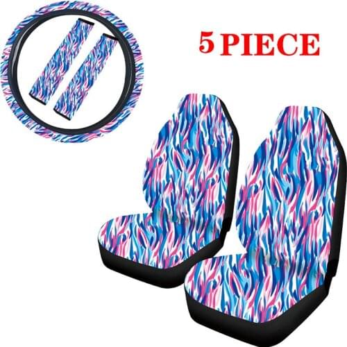 Four-piece car seat cover custom printed front protectors accessories cushion kit