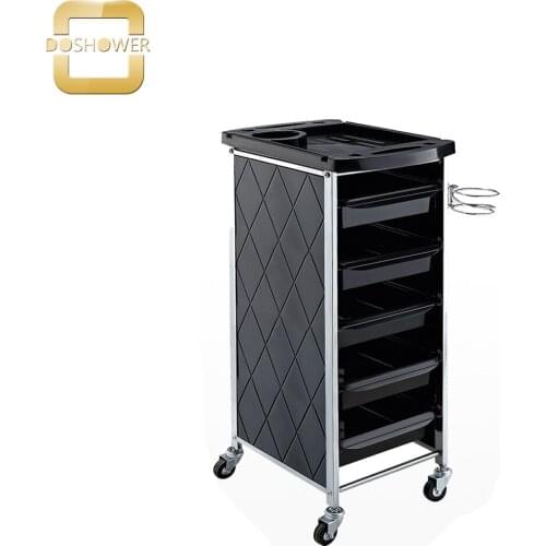 Wooden salon spa trolley with factory price wolesale for nail salon furniture