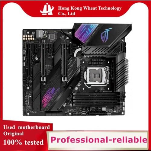 For ASUS ROG STRIX Z490-E GAMING Motherboard Socket LGA 1200 M.2 nvme ssd For Intel Z490 Used Original Desktop Mainboard