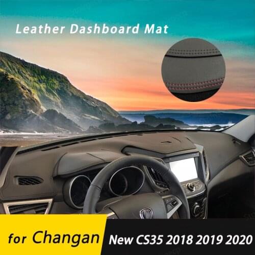 For Changan New CS35 2018 2019 2020 Leather Anti-Slip Mat Dashboard Cover Pad Sunshade Dashmat Protect Carpet Accessories