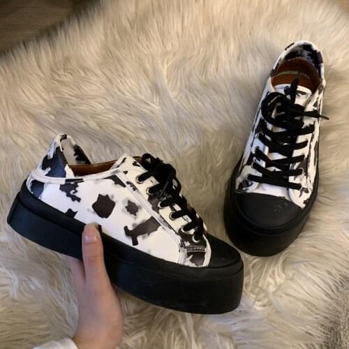 2021 New Fashion Women Shoes Woman Platform Shoes Casual Sports Shoes Cows Canvas Women Casual Shoes Sneakers