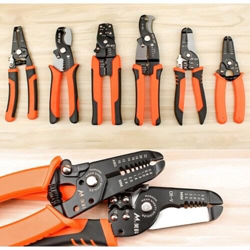 Multifunctional Useful Cable Wire Stripper Cutter Crimper Automatic Terminal Crimping Plier Tools Manganese Alloy