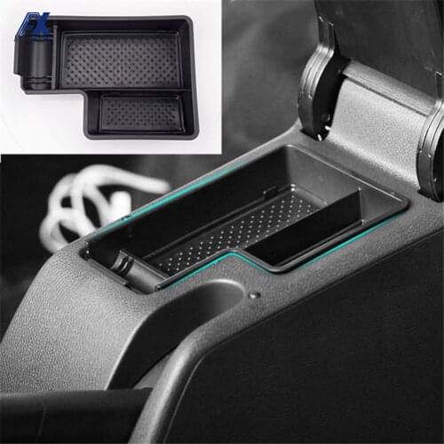 For Volkswagen VW Golf MK6 / Scirocco / Jetta MK5 Armrest Storage Box Center Console Organizer Glove Tray Phone Holder Case Bin