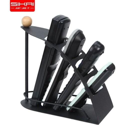 SIKAI 4 lattices Metal Organizer remote Storage box Rack Cell Phone Table Box Remote Controller Stacks Remote holder Stand