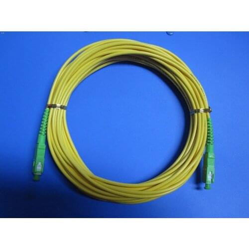SM SX PVC 3mm 15 Meters SC/APC Fiber Optic Jumper Cable SC/APC-SC/APC Fiber Optic Patch Cord