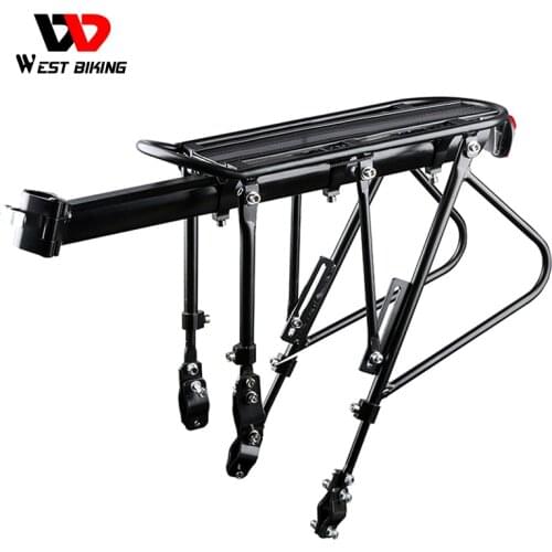 WEST BIKING MTB Bike Rack Aluminum Alloy Luggage Carrier Cargo Shelf Cycling Bag Pannier Trunk Quick Release Bicycle Racks