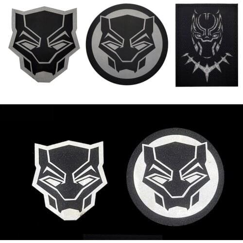 1 Pc 3D Panther Reflective Embroidery Armband Military Combat Tactical Badge Recognition Chapter Backpack Hat Jeans Applique