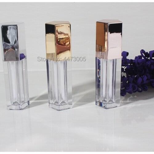 10/30/50pcs 4.5ml Empty Lip Gloss Tube Cosmetic Clear Lipbalm Container Gold/Silver/Rose Gold Makeup Vilas Tools