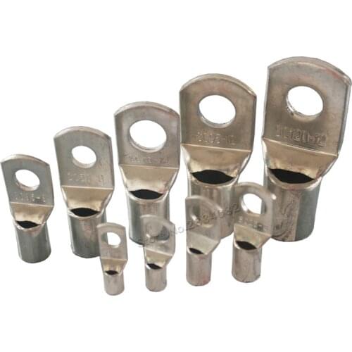 20PCS SC M8 M12 6mm2 10mm2 16mm2 25mm2 35mm2 50mm2 Bolt Hole Tinned Copper Cable lugs Battery Terminals
