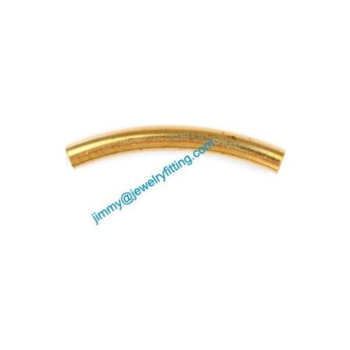 2013 New Jewelry findings Bent Tubing tube spacer tube beads for bracelet 3*25mm
