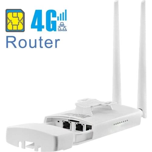 4G Router modem Dual Wlan LAN 2 RJ45 150Mbps CAT4 LTE signal WIFI wireless wired AP high gain sim IOT 5DB 2 External antenna