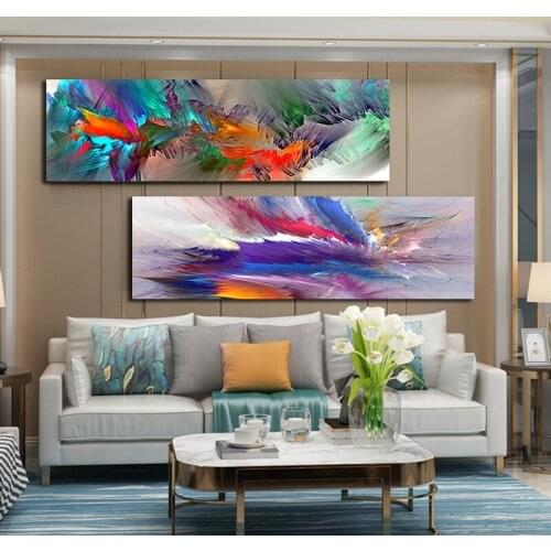 Abstarct Clouds Colorful Posters and Prints Canvas Painting Wall Art Pictures for Living Room Home Decor Painting Poster Decor