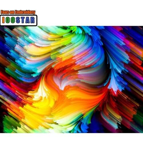 Large Size Diamond painting Cross stitch,Abstract Colored cloud,Full Square Diamond embroidery store,mosaic Diamond home decor