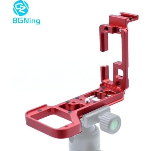 BGNing Aluminum L Plate Bracket Quick Release Holder L-Bracket with Hot Shoe for Sony a7R IV/A7R4/A7M4 Camera for DJI Gimbal