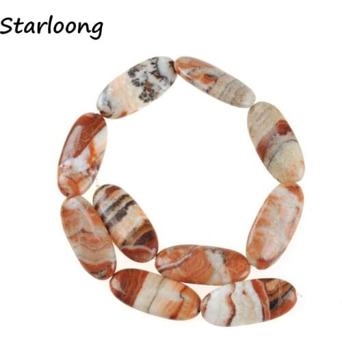 Marquise Shape Natural Geode Red Agates Gem Stone Stripe Slice Slab Loose Strand Spacer Beads Chips For Jewelry Making Necklace