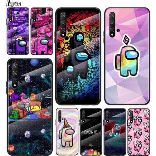 Cartoon man in Space For Honor 30 20 10 9X 8X Pro Plus Lite Tempered Glass Hot New Shell Luxury Cover Phone Case