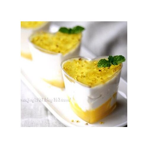 Hot wholesale 100pcs/lot 4OZ Hard Plastic Disposable Dessert Cake Cup With Lid Small 120ml Mini Cube Cup Fit Party Wedding Party