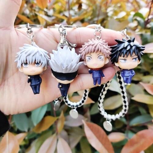Anime Jujutsu Kaisen Gojo Satoru Fushiguro Megumi Itadori Yuji Kugisaki Nobara Figure Doll Toy Keychain Strap Pendant Cosplay C