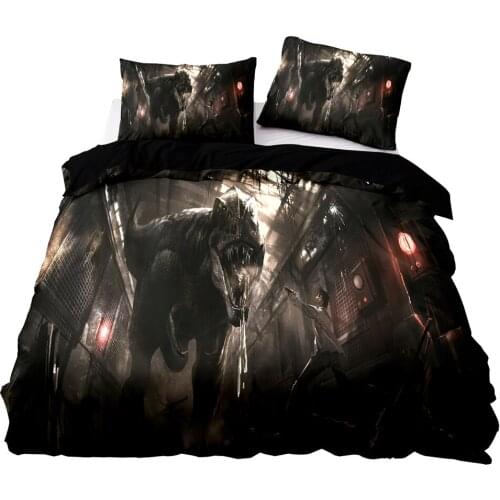 3D Ancient Time Dinosaur Pattern Duvet Cover Set With Pillowcase, 240x220 Quilt Cover,180x210 Blanket Cover,King Bedding Set