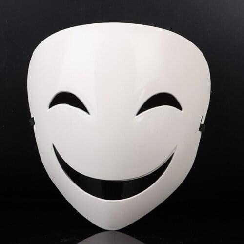 Adults Japanese Anime Black Bullet Hiruko White Visible Adjustable Mask Helmet Cosplay Costume Props Halloween Gifts Collection