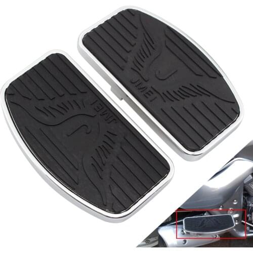 Motorcycle Rear Footboard Aluminum Pedals Footpegs Footrests Fits For Honda Shadow VT400 VT750 1997-2003 Models