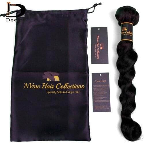 Custom brand printed hair packaging set hair bundle wraps and hair hang tags and hair silk satin bags 450pcs lot