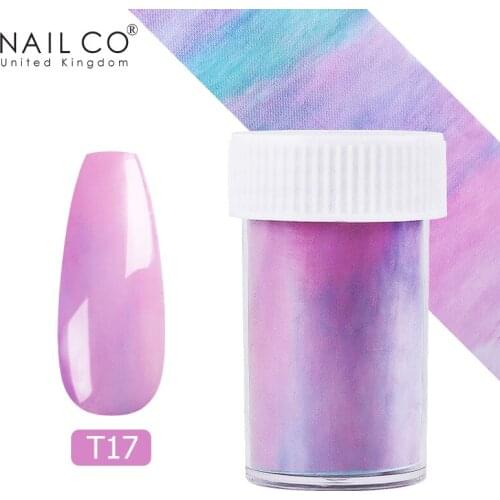 NAILCO Flower Nail Decoration Foils Marble Series Transfer Sticker Paper Wraps Nail Art Color DIY Design Tips Nail Accessories