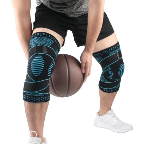 Fitness Running Cycling Knee Support Braces Elastic Nylon Sport Compression Knee Pad Sleeve For Basketball Volleyball