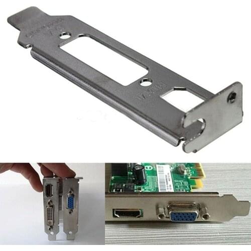 Low Profile Bracket Adapter With Module Openings Hdmi-compatible Dvi Port For Half Height Graphic Video Card Set