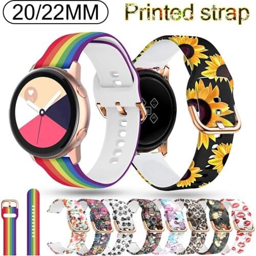 20 22mm Watchband Strap for Huawei GT/2/2E/Pro Samsung gear s3 Frontier/S2 bracelet Galaxy watch 46mm/42mm/Active 2/3 45mm Strap