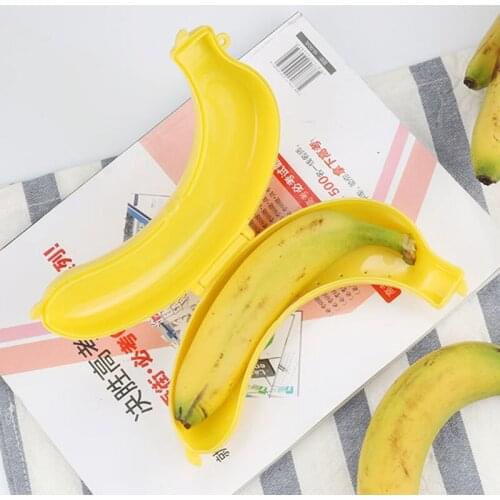 Cute Banana Case Protector Box Trip Container Outdoor Fruit Banana Storage Holder Travel Accessory In Stock