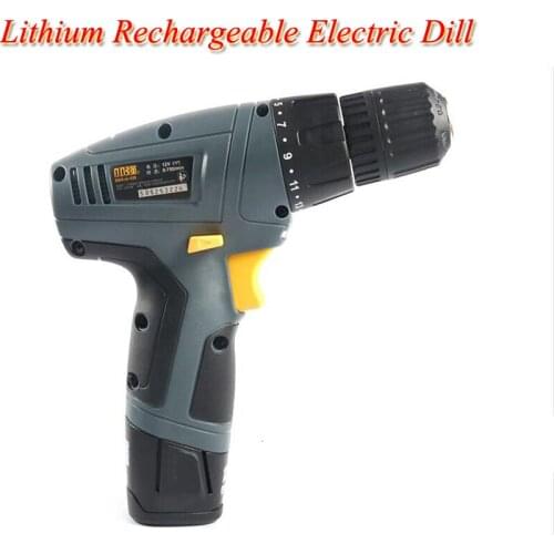Charging Drill Lithium Rechargeable Electric Dill 12V Single-speed Electric Hand Drilling Machine 5241-Li-12S