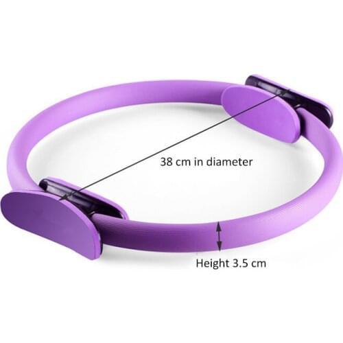Clamp force ring yoga pilates ring magic package weight loss fitness training heavy PP+NBR material yoga circle 5 colors