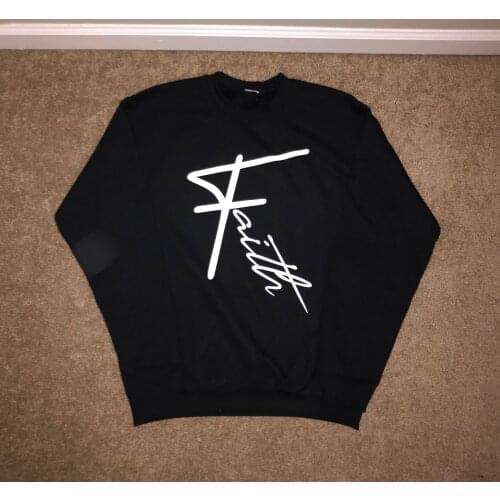 Faith religion women fashion cotton casual young hipster Christian Bible baptism grunge graphic street style pullovers gift tops