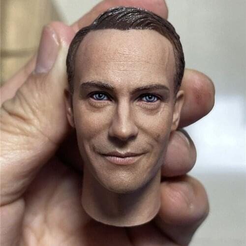1/6 WWII Military Communication Center Radio Operator Gerd Head Sculpt PVC Male Soldier Head Carving Fit 12'' Action Body