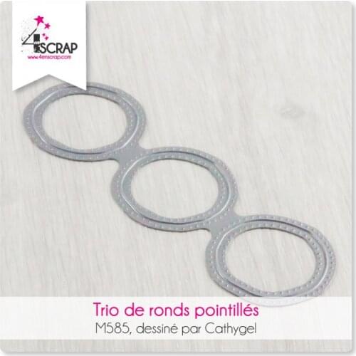 2021 AliliArts Metal Cutting Dies Trio of dotted circles diy Scrapbooking Photo Album Decorative Embossing PaperCard Crafts Die