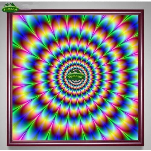 5D DIY Diamond Painting Mandala Visual Impact Embroidery Full Diamond Cross Stitch Rhinestone Mosaic Painting Wall art Decor