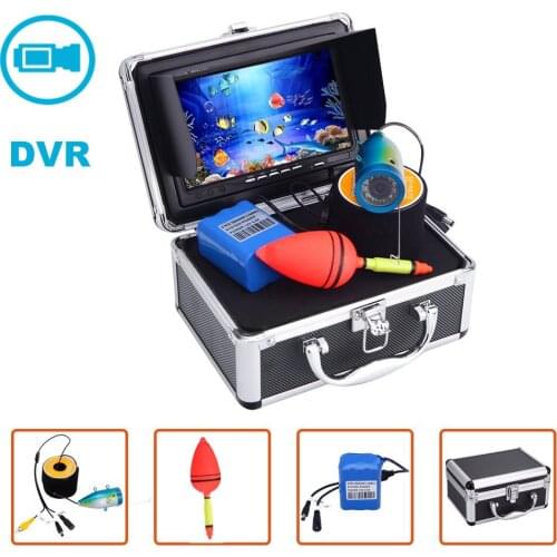7 inch Digital Color LCD Monitor DVR Video 12 LED 1000TVL HD Underwater Fishing Camera 15M Cable Fish Finder