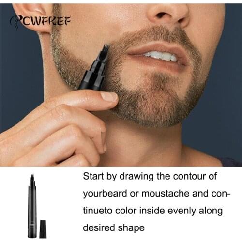 Beard Filling Pen Barber Pencil Salon Facial Hair Engraving Styling Eyebrow Tool Male Mustache Repair Shape