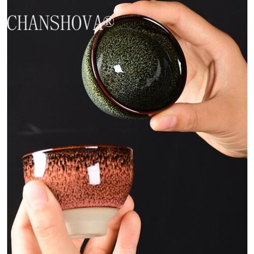 CHANSHOVA 80ml Chinese Retro Style Kiln random texture Ceramic Teacup small coffee cup China porcelain tea set H421