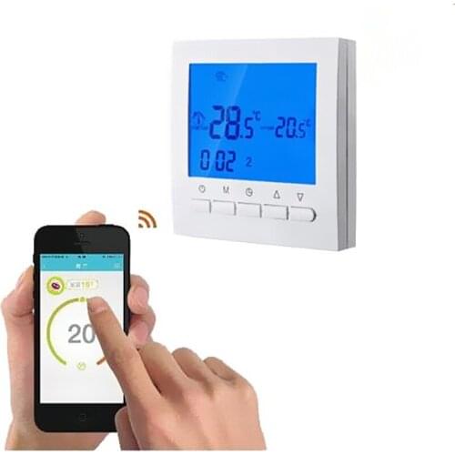 Digital Programmable Floor Heating Thermostat Underfloor Warm Temperature Controller LCD Backlight With Sensor