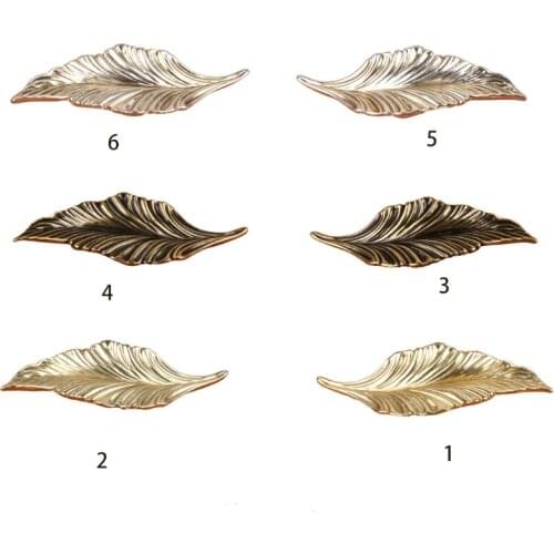 Wardrobe Door Handle Pulls Bedroom Furniture Metal Pull Wardrobe Leaf Design Zinc Alloy Material Durable Sturdy H3CF